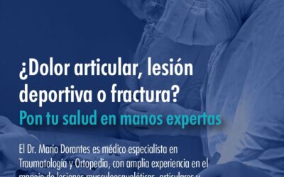 ¿Dolor articular, lesión deportiva o fractura? ¡Pon tu salud en manos expertas!