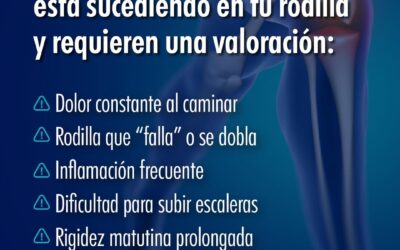 Signos de alerta de que algo está sucediendo en tu rodilla