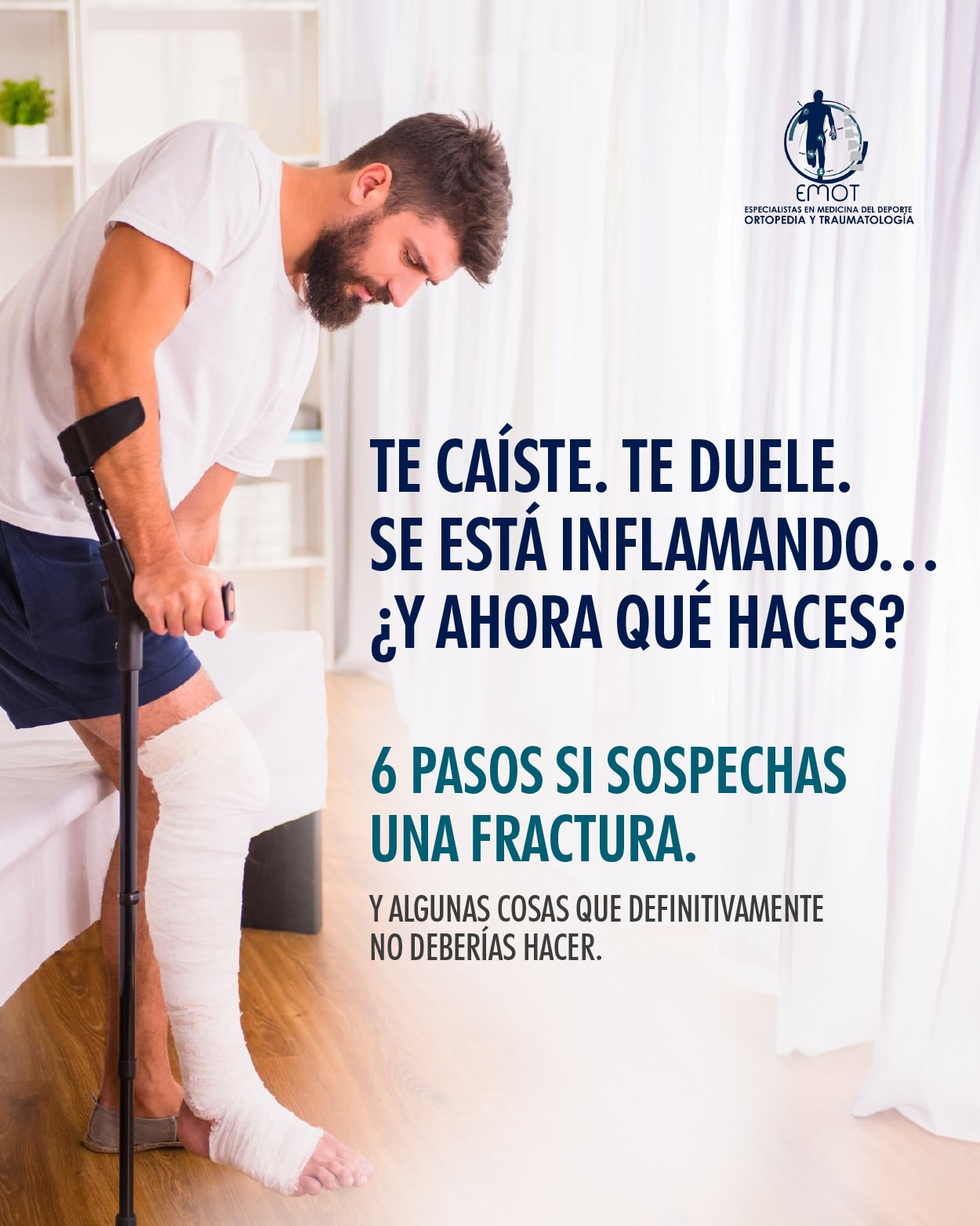 Te caíste, te duele, se está inflamando ¿Y ahora qué haces?